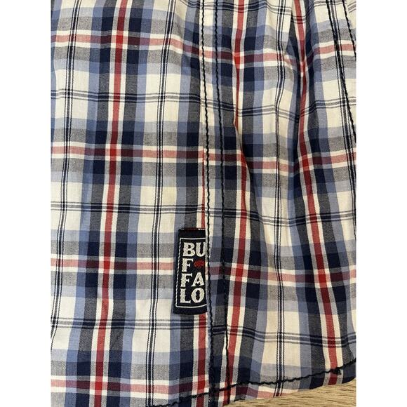 Buffalo DAVID BITTON Shirt Men's Size XL Button Down Blue Plaid Western Cowboy - Picture 6 of 11